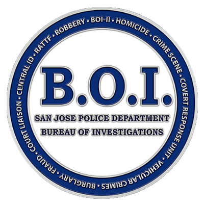 San Jose Police Detective Badge with Circle