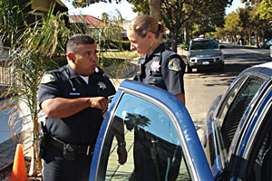 officers talking