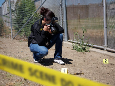 photographing evidence